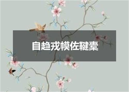 自趋戎幙佐鞬橐