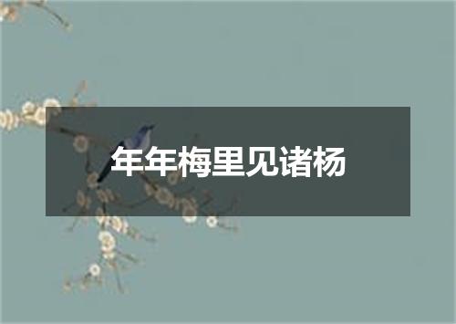 年年梅里见诸杨