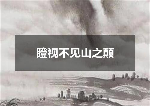 瞪视不见山之颠