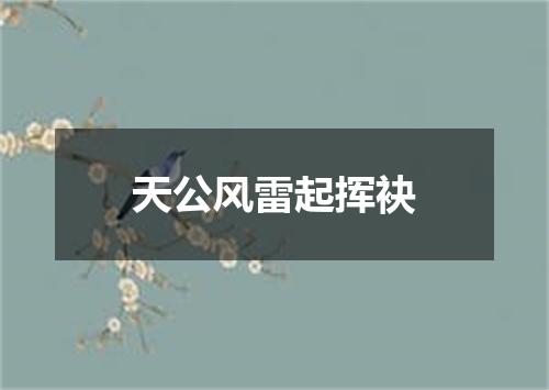 天公风雷起挥袂
