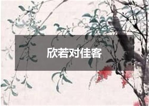 欣若对佳客