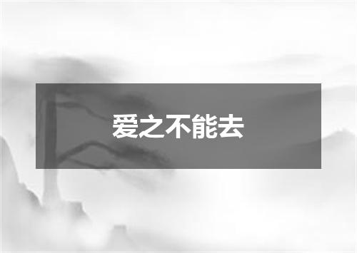 爱之不能去