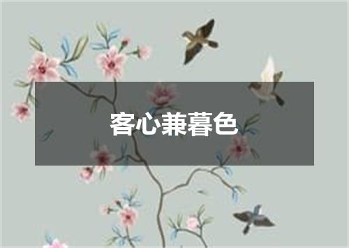 客心兼暮色