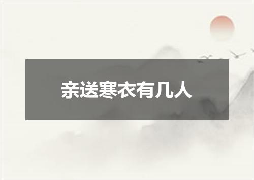 亲送寒衣有几人