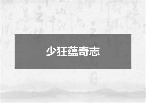 少狂蕴奇志