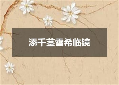 添千茎雪希临镜