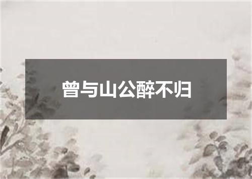 曾与山公醉不归