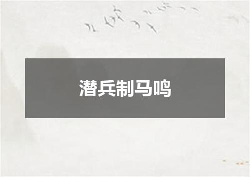 潜兵制马鸣
