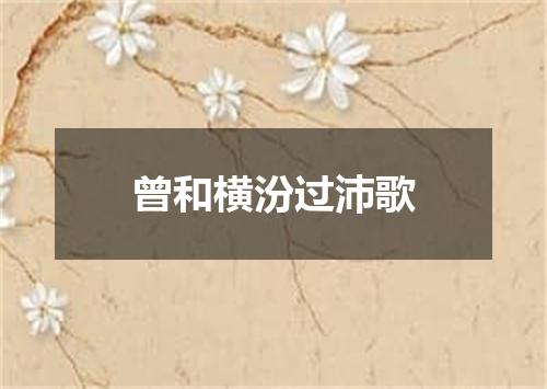 曾和横汾过沛歌