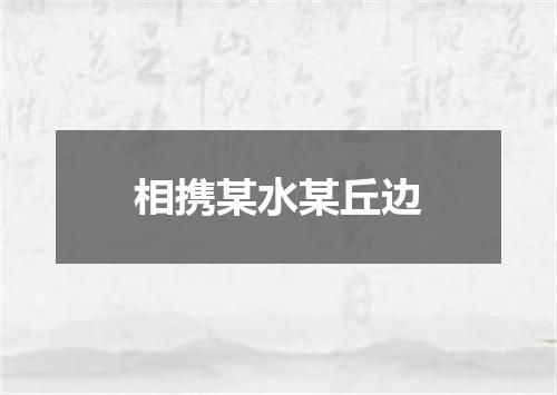 相携某水某丘边
