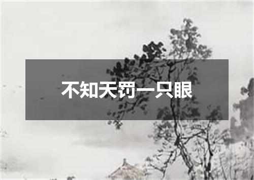 不知天罚一只眼