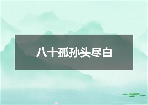 八十孤孙头尽白