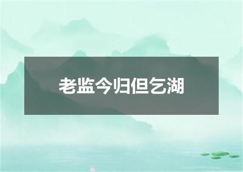 老监今归但乞湖