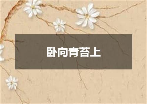 卧向青苔上