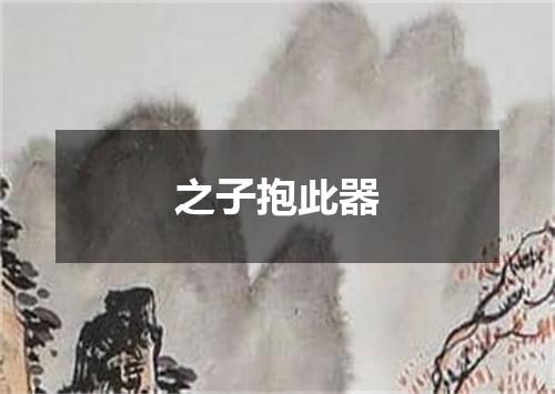 之子抱此器