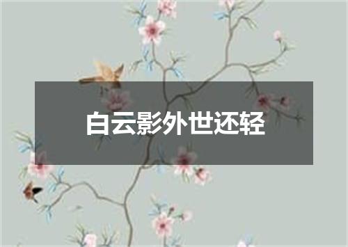 白云影外世还轻