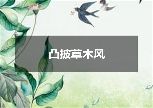 凸披草木风