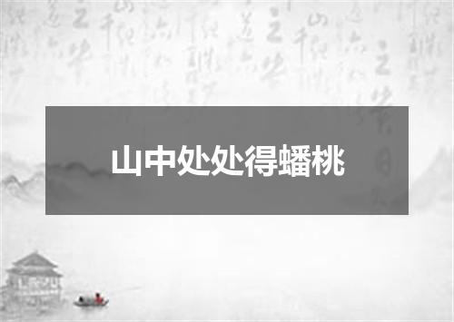 山中处处得蟠桃