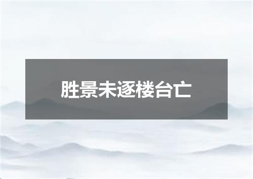 胜景未逐楼台亡