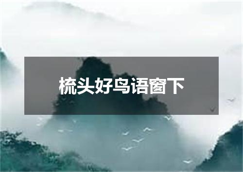 梳头好鸟语窗下