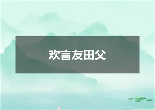 欢言友田父