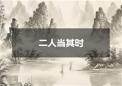 二人当其时