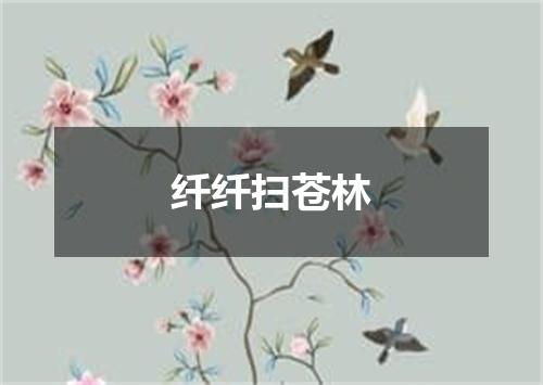 纤纤扫苍林