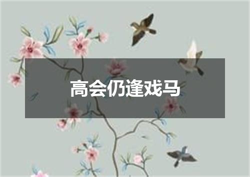 高会仍逢戏马