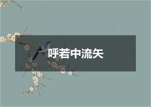 呼若中流矢