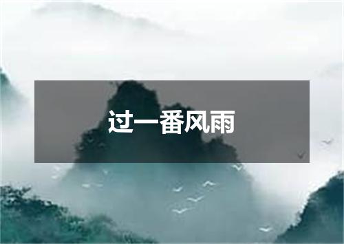 过一番风雨