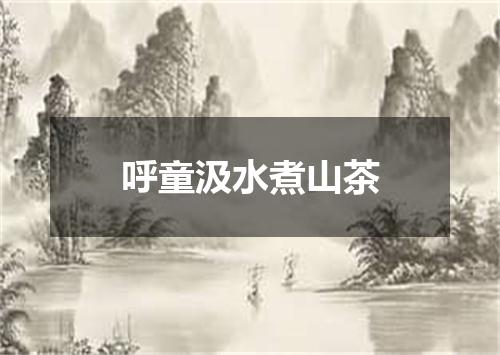 呼童汲水煮山茶