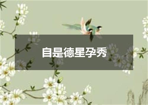 自是德星孕秀