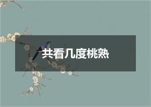 共看几度桃熟