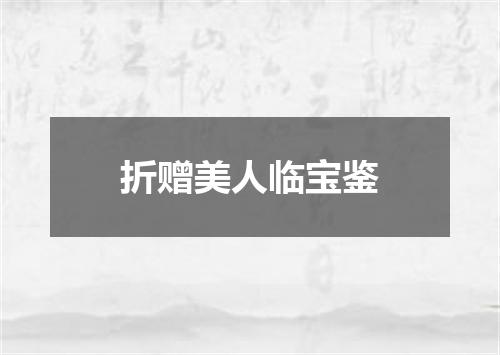 折赠美人临宝鉴