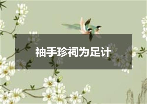 袖手珍祠为足计