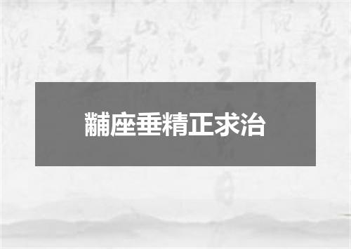 黼座垂精正求治