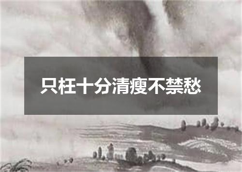 只枉十分清瘦不禁愁