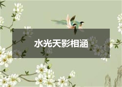 水光天影相涵