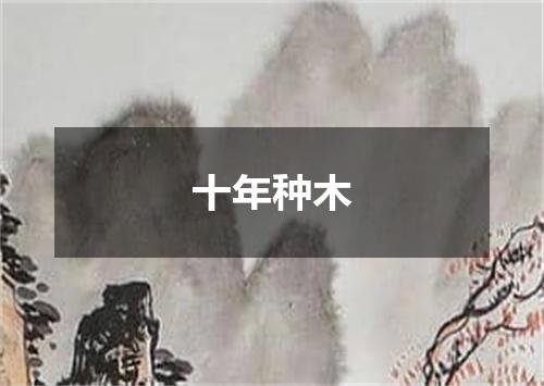 十年种木