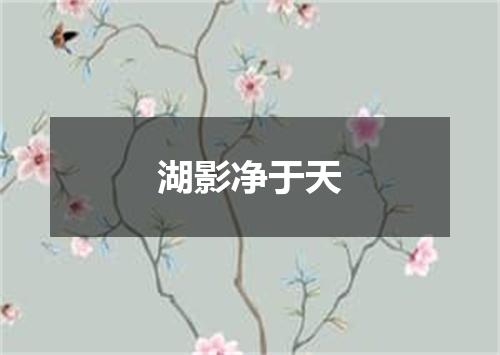 湖影净于天