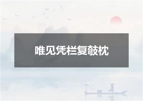 唯见凭栏复攲枕