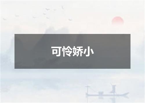 可怜娇小
