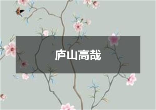 庐山高哉