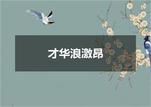 才华浪激昂