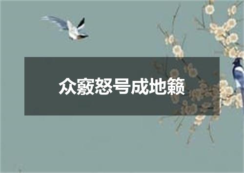 众竅怒号成地籁