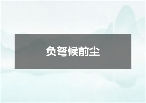 负弩候前尘