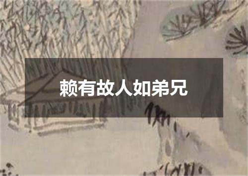赖有故人如弟兄