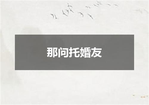 那问托婚友