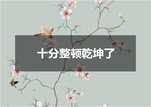 十分整顿乾坤了