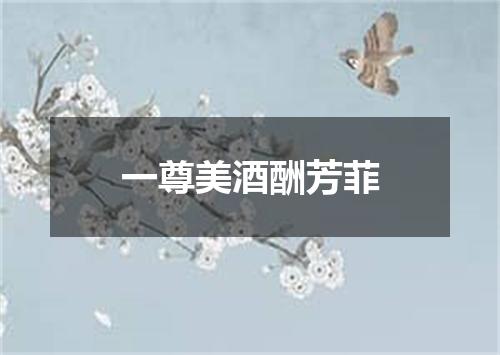 一尊美酒酬芳菲